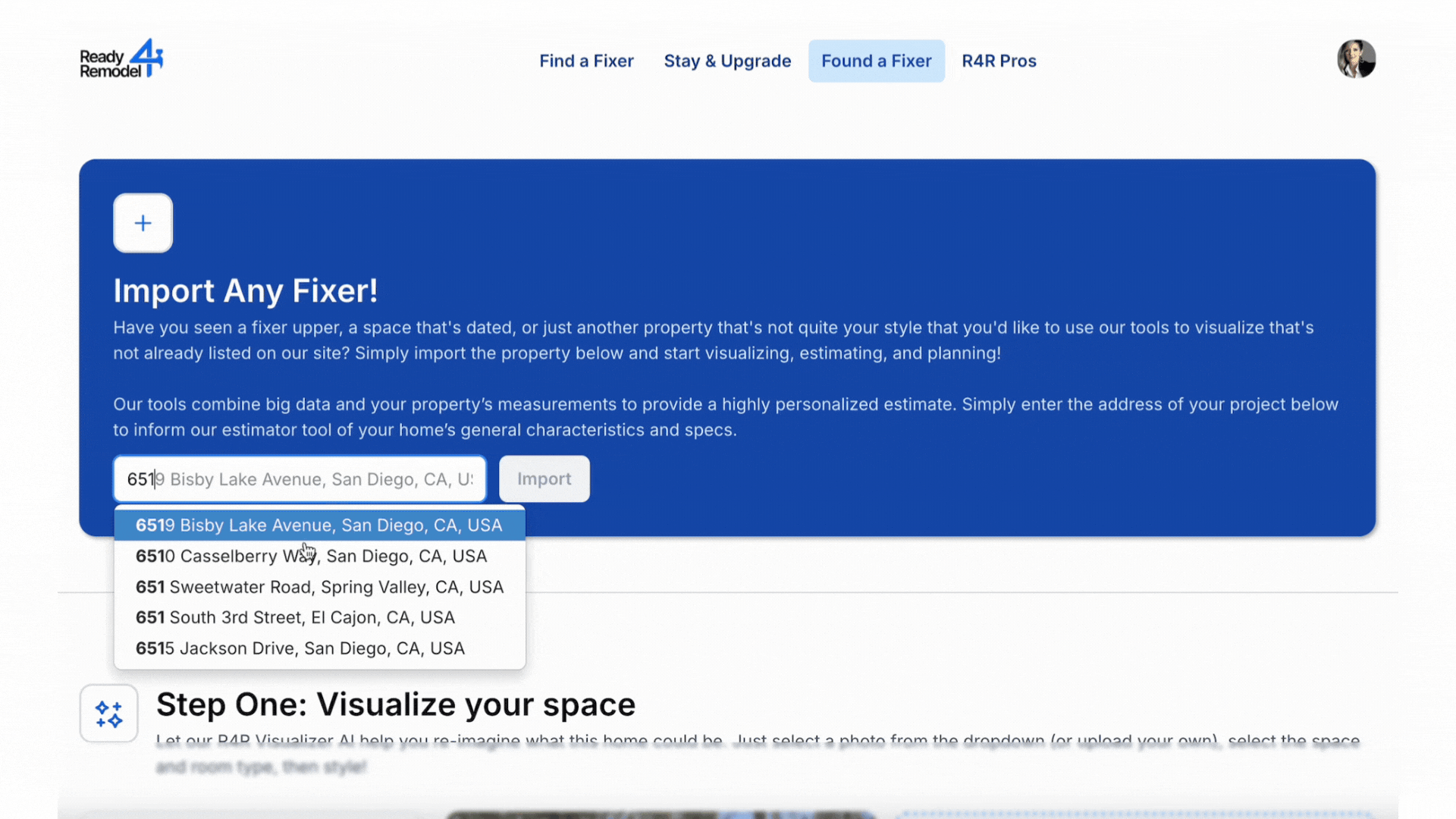Enter an address to get started